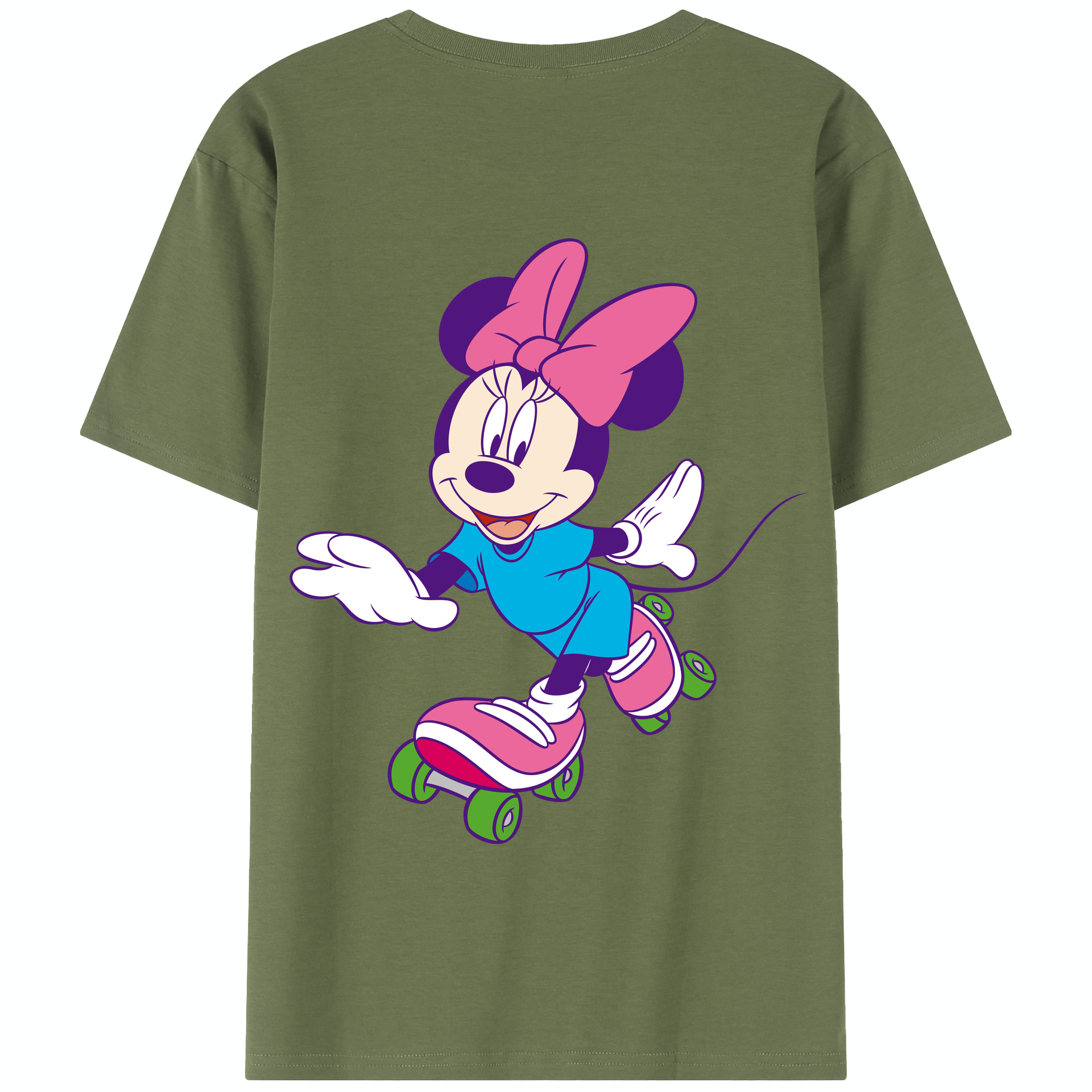 （画像用） ミッキーマウス Mickey Mouse 綿100％半袖Tシャツ（背面プリント）